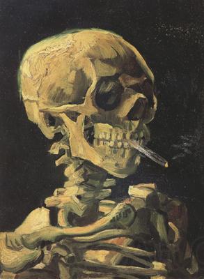 Vincent Van Gogh Skull with Burning Cigarette (nn04) Spain oil painting art